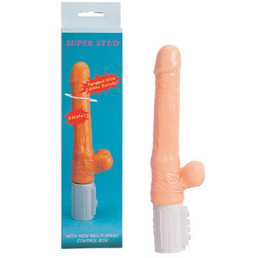Gopaldas Super Stud Rotates, Реалистичный вибратор с мошонкой Gopaldas Super Stud Rotates, Реалистичный вибратор с мошонкой