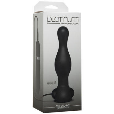 Doc Johnson Delight Vibrating Plug, Анальный вибромассажер 10 скоростей Doc Johnson Delight Vibrating Plug, Анальный вибромассажер 10 скоростей