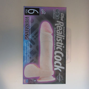Doc Johnson Vibrating Ultra Realistic Cock, Реалистичный вибратор на присоске Doc Johnson Vibrating Ultra Realistic Cock, Реалистичный вибратор на присоске