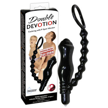 Orion Double Devotion, Массажер простаты с кольцом для пениса Orion Double Devotion, Массажер простаты с кольцом для пениса