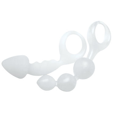 Topco Anal Toy Set, белый - Набор анальных стимуляторов - купить в секс шопе Topco Anal Toy Set, белый - Набор анальных стимуляторов - купить в секс шопе