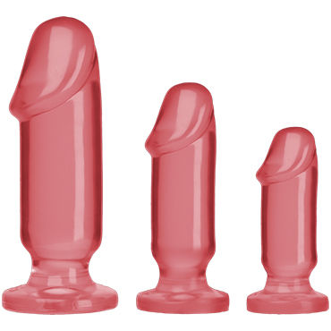 Doc Johnson Anal Starter Kit, розовые, Набор анальных фаллоимитаторов Doc Johnson Anal Starter Kit, розовые, Набор анальных фаллоимитаторов