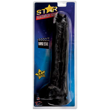 Topco Star Performer Series Super Star, Фаллоимитатор на присоске черный Topco Star Performer Series Super Star, Фаллоимитатор на присоске черный
