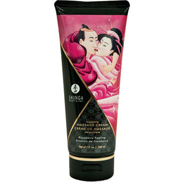 Shunga Kissable Massage Cream Raspberry Feeling, 200 мл, Съедобный массажный крем с ароматом малины Shunga Kissable Massage Cream Raspberry Feeling, 200 мл, Съедобный массажный крем с ароматом малины