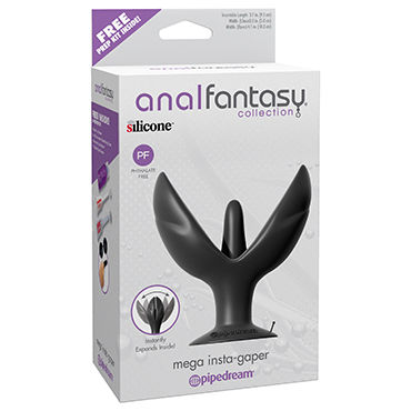 Pipedream Anal Fantasy Collection Mega Insta-Gaper, Раскрывающаяся анальная втулка большого размера Pipedream Anal Fantasy Collection Mega Insta-Gaper, Раскрывающаяся анальная втулка большого размера