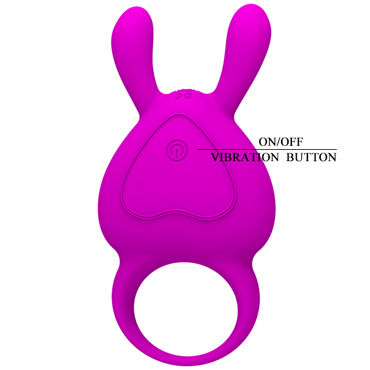 Baile Pretty Love Naughty Bunny - Эрекционное кольцо с вибрацией - купить в секс шопе Baile Pretty Love Naughty Bunny - Эрекционное кольцо с вибрацией - купить в секс шопе