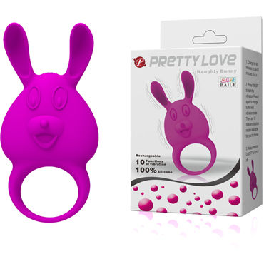 Baile Pretty Love Naughty Bunny, Эрекционное кольцо с вибрацией Baile Pretty Love Naughty Bunny, Эрекционное кольцо с вибрацией