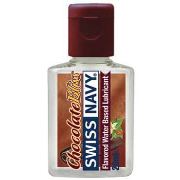 Swiss Navy Chocolate Bliss, 20 мл, Съедобный лубрикант с ароматом шоколада Swiss Navy Chocolate Bliss, 20 мл, Съедобный лубрикант с ароматом шоколада