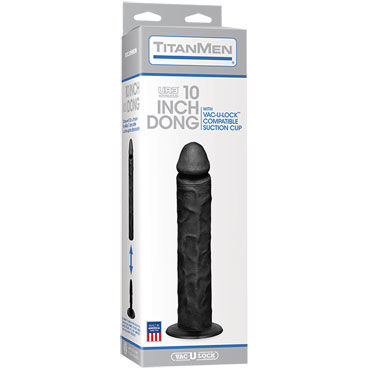 Doc Johnson TitanMen Dong With Suction Cup, 25 см - Реалистичный фаллоимитатор - купить в секс шопе Doc Johnson TitanMen Dong With Suction Cup, 25 см - Реалистичный фаллоимитатор - купить в секс шопе