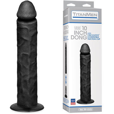 Doc Johnson TitanMen Dong With Suction Cup, 25 см, Реалистичный фаллоимитатор Doc Johnson TitanMen Dong With Suction Cup, 25 см, Реалистичный фаллоимитатор