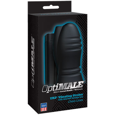 Doc Johnson Optimale Vibrating Stroker Chain Links, черный, Мастурбатор с вибрацией и другие товары Doc Johnson с фото Doc Johnson Optimale Vibrating Stroker Chain Links, черный, Мастурбатор с вибрацией и другие товары Doc Johnson с фото