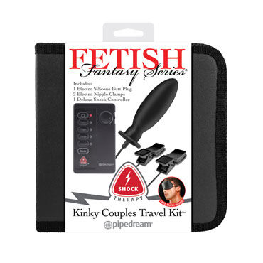 Pipedream Fetish Fantasy Shock Therapy Kinky Couples Travel Kit, Набор для электростимуляции Pipedream Fetish Fantasy Shock Therapy Kinky Couples Travel Kit, Набор для электростимуляции