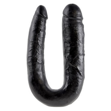 Новинка раздела Секс игрушки - Pipedream King Cock U-Shaped Large Double Trouble, черный Новинка раздела Секс игрушки - Pipedream King Cock U-Shaped Large Double Trouble, черный
