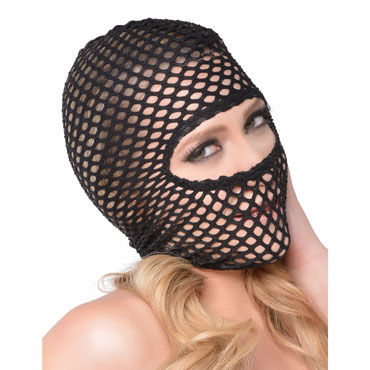 Pipedream Fetish Fantasy Fishnet Hood - Балаклава в крупную сетку - купить в секс шопе Pipedream Fetish Fantasy Fishnet Hood - Балаклава в крупную сетку - купить в секс шопе