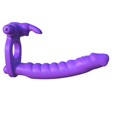 Pipedream Fantasy C-Ringz Silicone Double Penetrator Rabbit - фото, отзывы Pipedream Fantasy C-Ringz Silicone Double Penetrator Rabbit - фото, отзывы