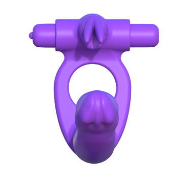 Pipedream Fantasy C-Ringz Silicone Double Penetrator Rabbit, Кольцо на пенис с анальным фаллоимитатором и другие товары Pipedream с фото Pipedream Fantasy C-Ringz Silicone Double Penetrator Rabbit, Кольцо на пенис с анальным фаллоимитатором и другие товары Pipedream с фото