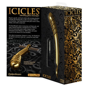 Pipedream Icicles Gold Edition G05 - фото, отзывы Pipedream Icicles Gold Edition G05 - фото, отзывы
