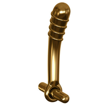 Pipedream Icicles Gold Edition G05 - Стеклянный вибромассажер - купить в секс шопе Pipedream Icicles Gold Edition G05 - Стеклянный вибромассажер - купить в секс шопе