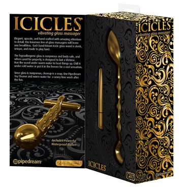 Pipedream Icicles Gold Edition G07 - фото, отзывы Pipedream Icicles Gold Edition G07 - фото, отзывы