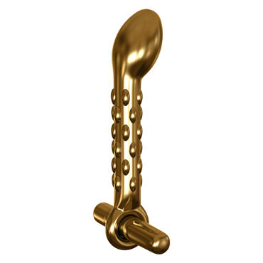 Pipedream Icicles Gold Edition G07 - Стеклянный вибромассажер - купить в секс шопе Pipedream Icicles Gold Edition G07 - Стеклянный вибромассажер - купить в секс шопе