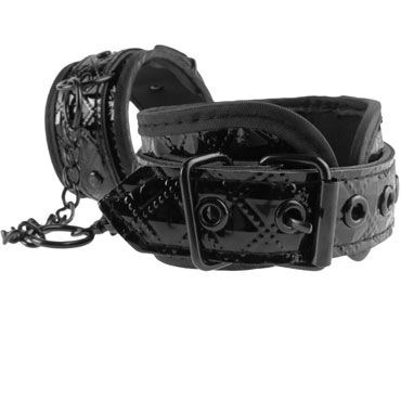 Pipedream Fetish Fantasy Limited Edition Couture Cuffs - Лаковые наручники - купить в секс шопе Pipedream Fetish Fantasy Limited Edition Couture Cuffs - Лаковые наручники - купить в секс шопе
