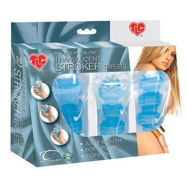 Topco CyberSkin Stroker Triplets, синий - фото, отзывы Topco CyberSkin Stroker Triplets, синий - фото, отзывы