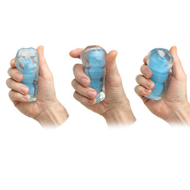 Topco CyberSkin Stroker Triplets, синий, Набор мастурбаторов, ротик, вагина и анус Topco CyberSkin Stroker Triplets, синий, Набор мастурбаторов, ротик, вагина и анус