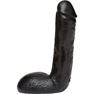 Doc Johnson Vac-U-Lock Thin Realistic Cock 19 см, черная - Реалистичная насадка фаллоимитатор - купить в секс шопе Doc Johnson Vac-U-Lock Thin Realistic Cock 19 см, черная - Реалистичная насадка фаллоимитатор - купить в секс шопе