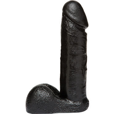 Doc Johnson Vac-U-Lock Realistic Cock 17.5 см, черная - Реалистичная насадка фаллоимитатор - купить в секс шопе Doc Johnson Vac-U-Lock Realistic Cock 17.5 см, черная - Реалистичная насадка фаллоимитатор - купить в секс шопе