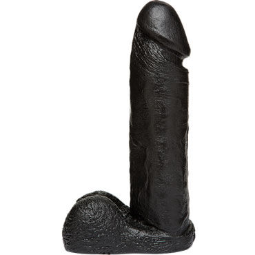 Doc Johnson Vac-U-Lock Realistic Cock 20 см, черная - Реалистичная насадка фаллоимитатор - купить в секс шопе Doc Johnson Vac-U-Lock Realistic Cock 20 см, черная - Реалистичная насадка фаллоимитатор - купить в секс шопе