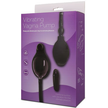 Gopaldas Vibrating Vagina Pump, черная, Вакуумный массажер для клитора Gopaldas Vibrating Vagina Pump, черная, Вакуумный массажер для клитора