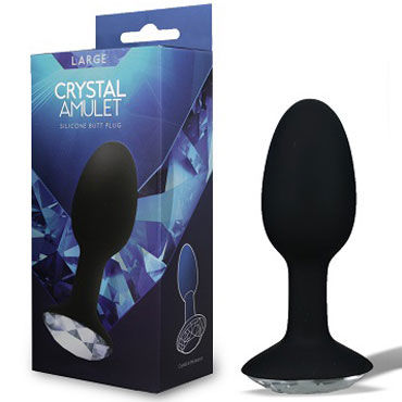 Gopaldas Crystal Amulet Large, черная, Анальная пробка с кристалом Gopaldas Crystal Amulet Large, черная, Анальная пробка с кристалом