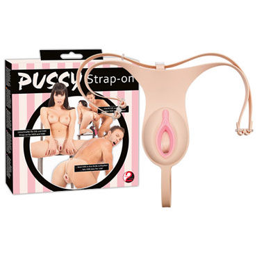 Orion Pussy Strap-On, телесные, Трусы со встроенной вагиной мастурбатором Orion Pussy Strap-On, телесные, Трусы со встроенной вагиной мастурбатором