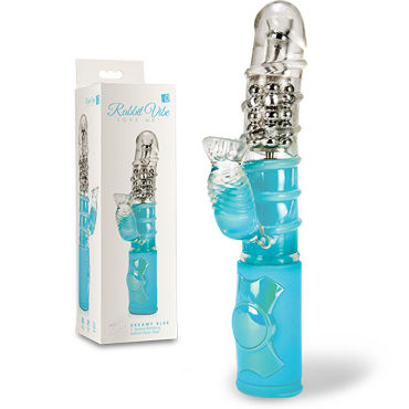 Topco Rabbit Vibe Love Me, голубой, Вибромассажер многофункциональный Topco Rabbit Vibe Love Me, голубой, Вибромассажер многофункциональный