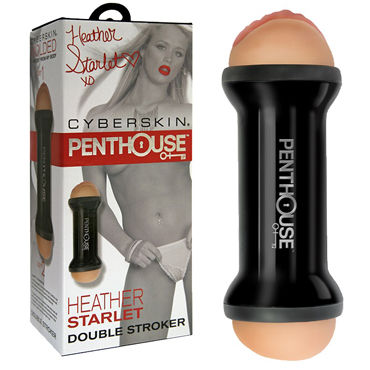 Topco Penthouse Double Sided Stroker, телесный, Мастурбатор двухсторонний в тубе Topco Penthouse Double Sided Stroker, телесный, Мастурбатор двухсторонний в тубе