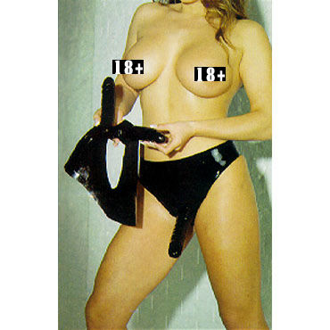 Gopaldas In & Out Latex Panty черный, Страпон с вагинальной пробкой Gopaldas In & Out Latex Panty черный, Страпон с вагинальной пробкой
