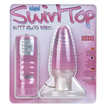 Gopaldas Swirl Top Butt Plug розовый - фото, отзывы Gopaldas Swirl Top Butt Plug розовый - фото, отзывы