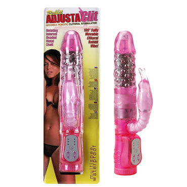 Gopaldas Rabbit Adjusta Clit розовый, Вибратор с клиторальным стимулятором и ротацией Gopaldas Rabbit Adjusta Clit розовый, Вибратор с клиторальным стимулятором и ротацией