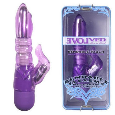 Evolved Bendable Touch фиолетовый, Вибратор с двумя моторчиками Evolved Bendable Touch фиолетовый, Вибратор с двумя моторчиками