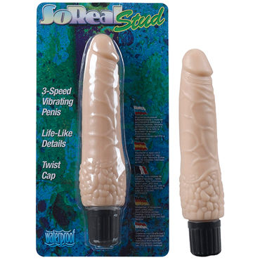 Gopaldas So Real Stud, Реалистичный вибратор с венками Gopaldas So Real Stud, Реалистичный вибратор с венками