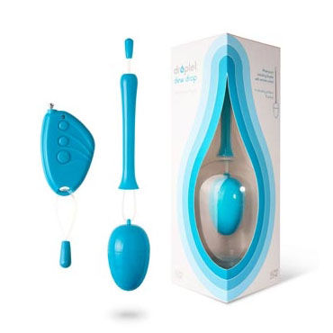 Ideal Dew Drop голубой, Вибро яйцо с пультом управления Ideal Dew Drop голубой, Вибро яйцо с пультом управления
