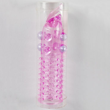 Sextoy Насадка розовый, Насадка на пенис с текстурной поверхностью Sextoy Насадка розовый, Насадка на пенис с текстурной поверхностью