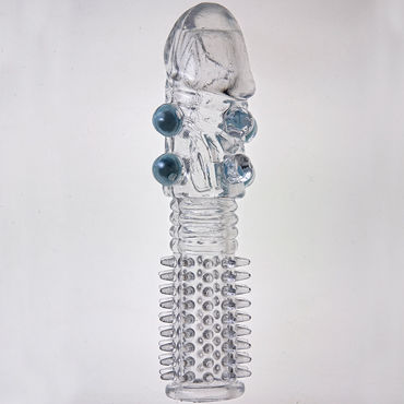 Sextoy Насадка с шариками, С текстурной поверхностью Sextoy Насадка с шариками, С текстурной поверхностью