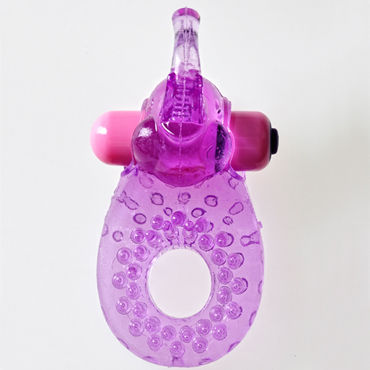 Sextoy Кольцо фиолетовый, Эрекционное кольцо со стимулятором клитора Sextoy Кольцо фиолетовый, Эрекционное кольцо со стимулятором клитора