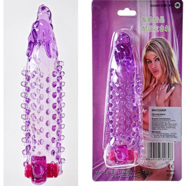 Sextoy Насадка фиолетовый, Насадка на пенис с вибрацией Sextoy Насадка фиолетовый, Насадка на пенис с вибрацией