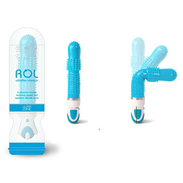 Ideal Rol Rouse голубой, Вибратор с ребрышками Ideal Rol Rouse голубой, Вибратор с ребрышками