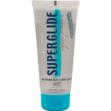 Hot Super Glide, 100 мл, Увлажняющий гель на водной основе Hot Super Glide, 100 мл, Увлажняющий гель на водной основе