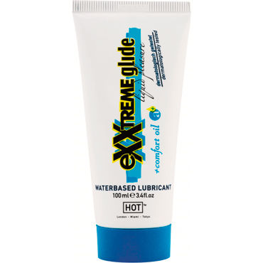 HOT Exxtreme Glide Waterbased, 100 мл, Смазка для анального секса на водной основе HOT Exxtreme Glide Waterbased, 100 мл, Смазка для анального секса на водной основе