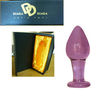 Djaga-Djaga анальная пробка розовый, Из стекла Djaga-Djaga анальная пробка розовый, Из стекла