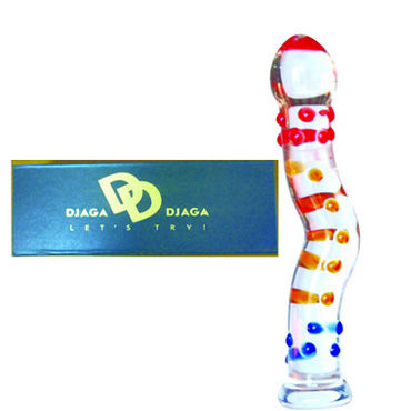 Djaga-Djaga Фаллоимитатор, Изогнутый, с загругленной головкой и шипами Djaga-Djaga Фаллоимитатор, Изогнутый, с загругленной головкой и шипами
